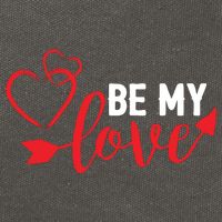 Be My Love Arrow Heart Cotton Canvas Backpack