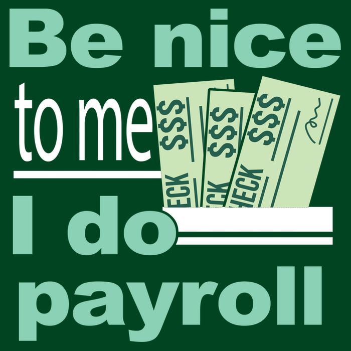Be Nice To Me I Do Payroll T-Shirt