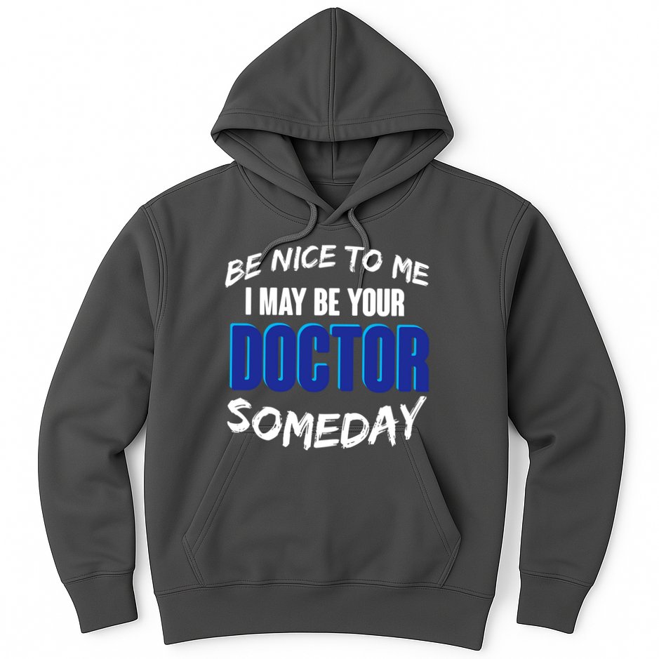 Be Nice To Me I May Be Your Doctor Someday Hoodie