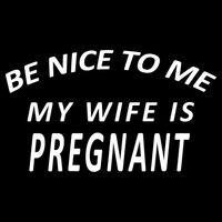 Be Nice to Me My Wife Is Pregnant 16 in Basic Backpack