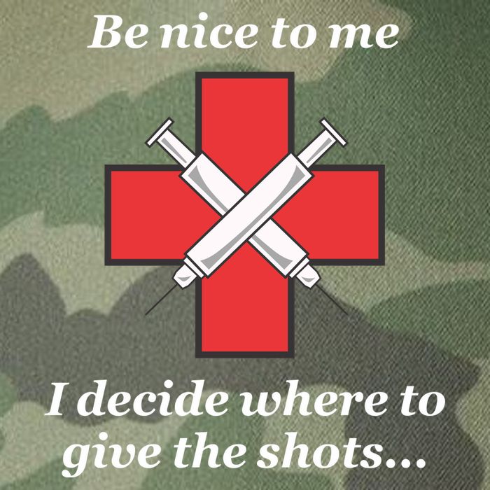 Be Nice To Me Nurse I Decide Where The Shots Go Funny Legacy Tie Dye Trucker Hat