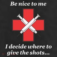Be Nice To Me Nurse I Decide Where The Shots Go Funny Beanie
