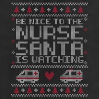 Be Nice To The Nurse Santa Is Watching 11oz C Handle Ceramic Mug