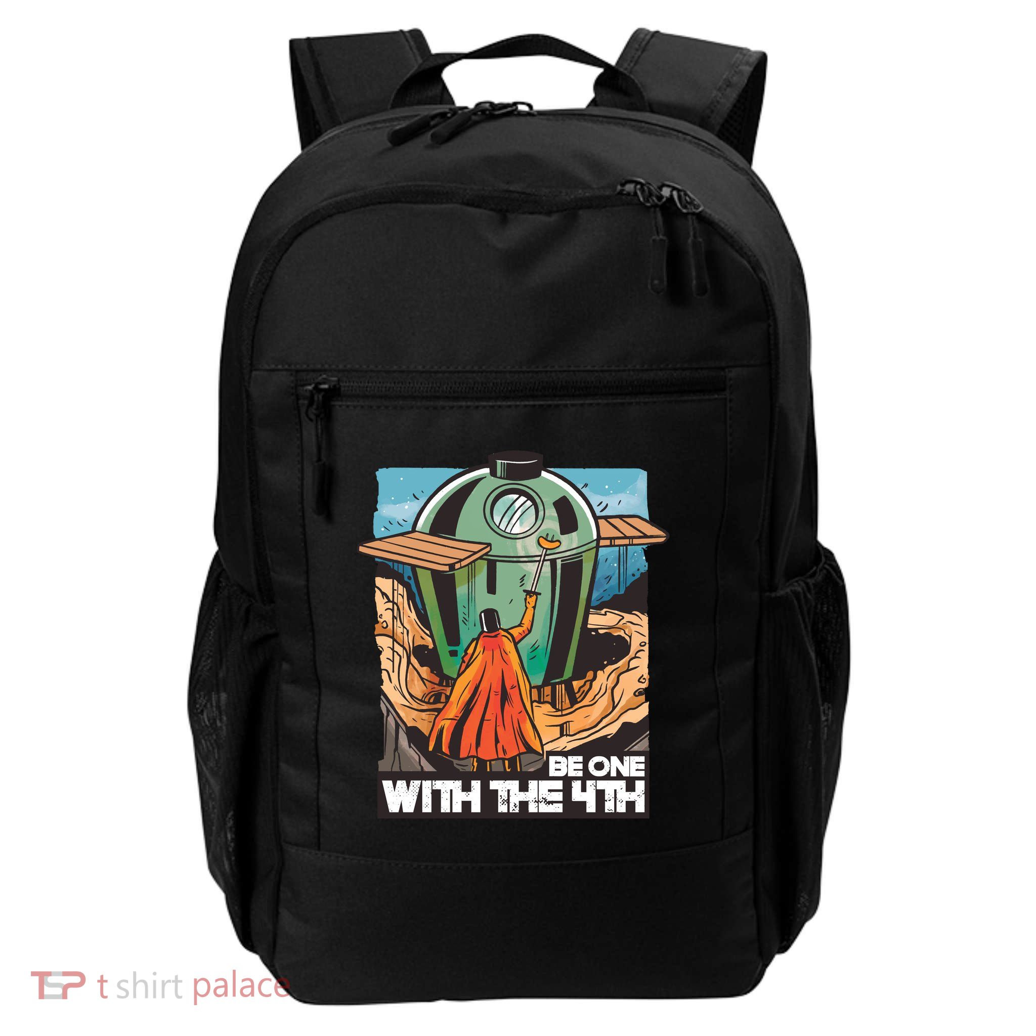 Be One With The 4th BBQ Parody Daily Commute Backpack