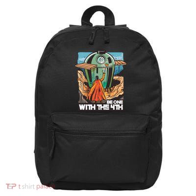 Be One With The 4th BBQ Parody 16 in Basic Backpack