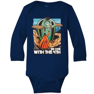 Be One With The 4th BBQ Parody Baby Long Sleeve Bodysuit