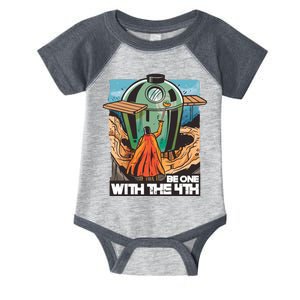 Be One With The 4th BBQ Parody Infant Baby Jersey Bodysuit