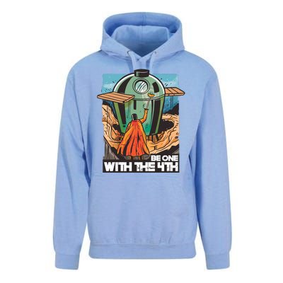 Be One With The 4th BBQ Parody Unisex Surf Hoodie