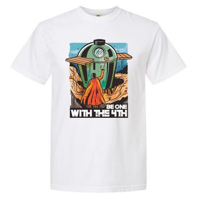 Be One With The 4th BBQ Parody Garment-Dyed Heavyweight T-Shirt