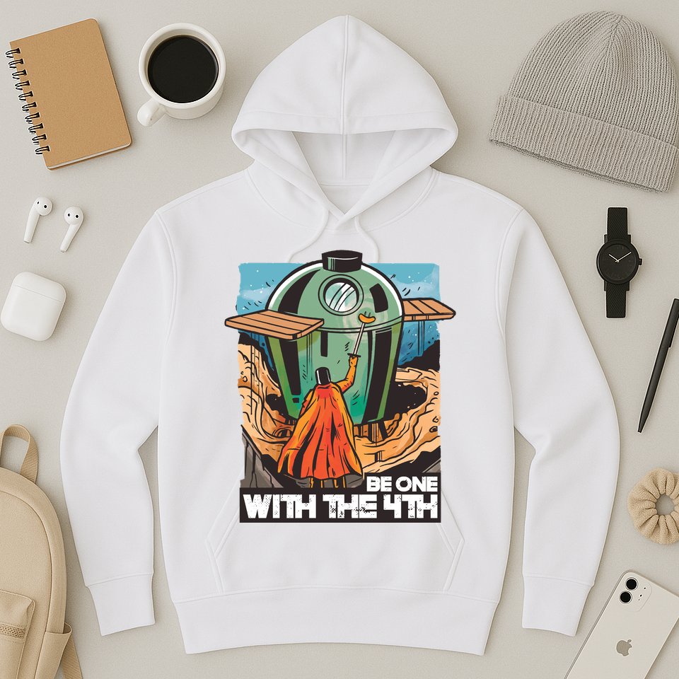Be One With The 4th BBQ Parody Hoodie