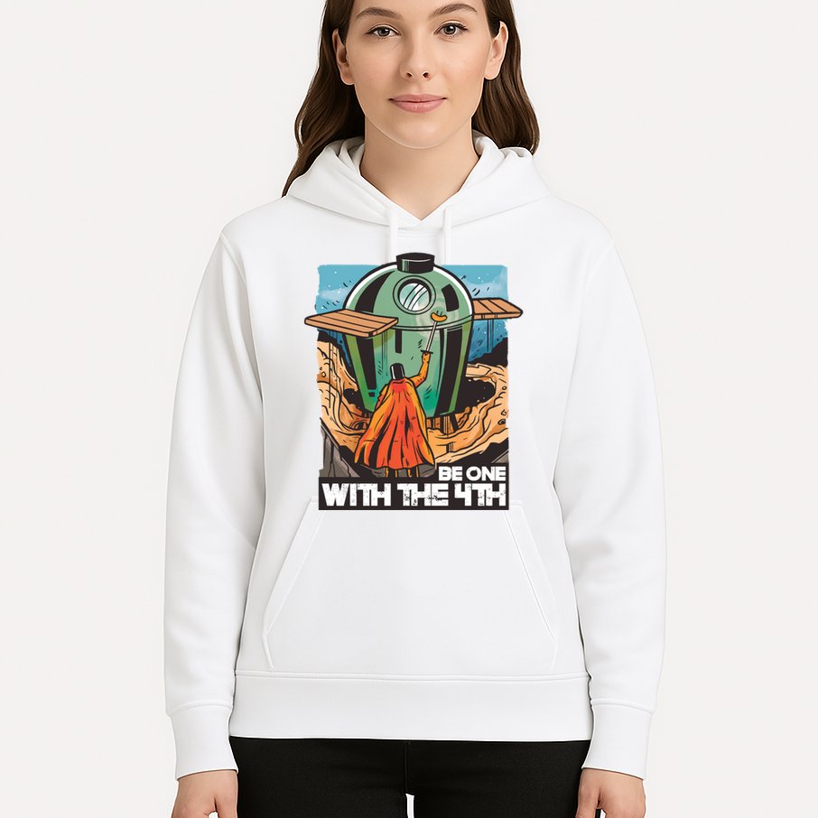 Be One With The 4th BBQ Parody Hoodie