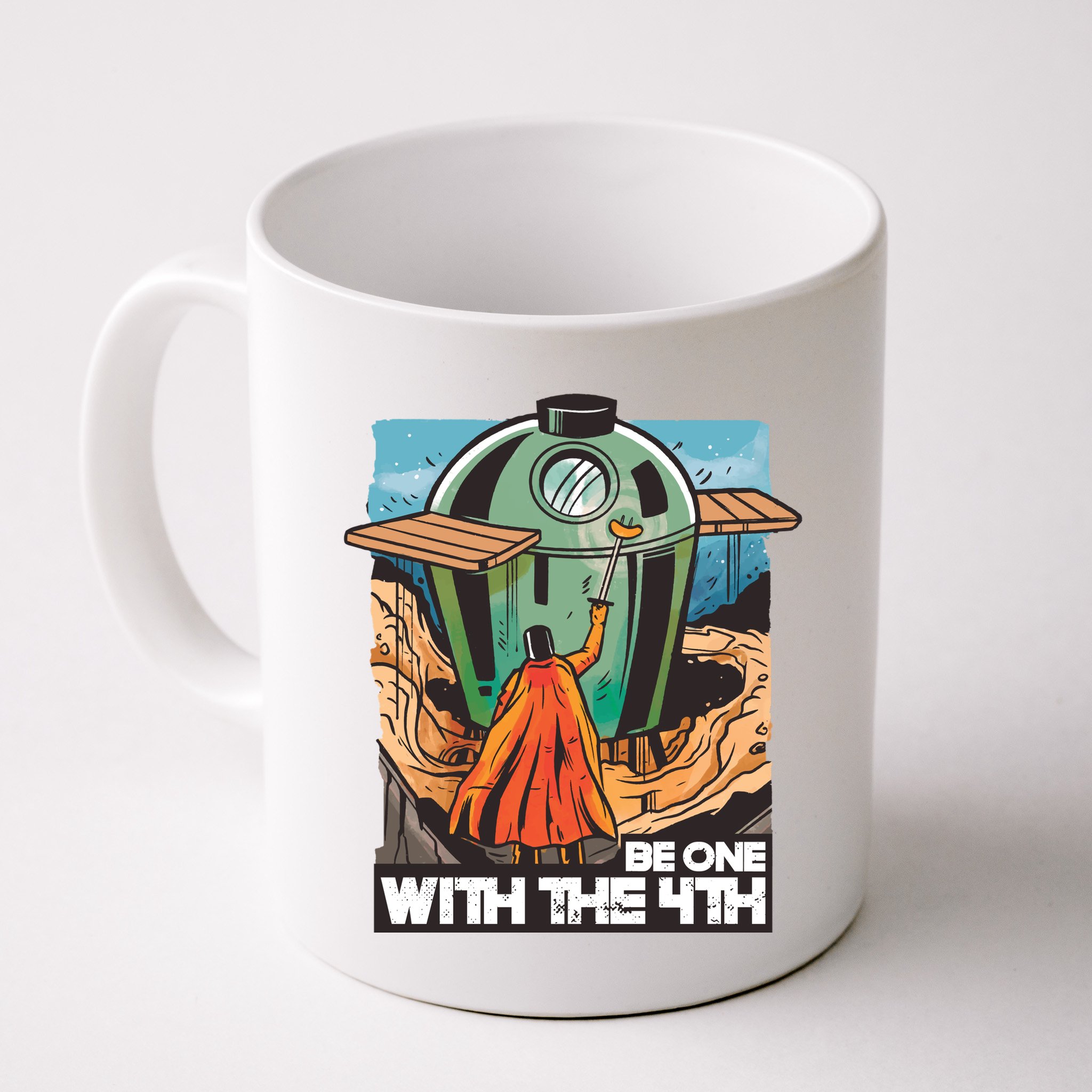 Be One With The 4th BBQ Parody Mug