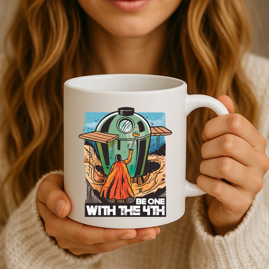 Be One With The 4th BBQ Parody Mug