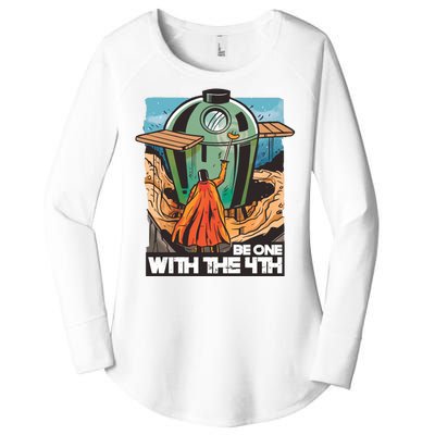 Be One With The 4th BBQ Parody Women's Perfect Tri Tunic Long Sleeve Shirt