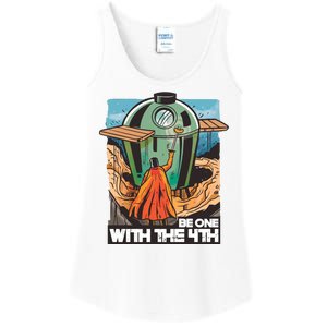 Be One With The 4th BBQ Parody Ladies Essential Tank