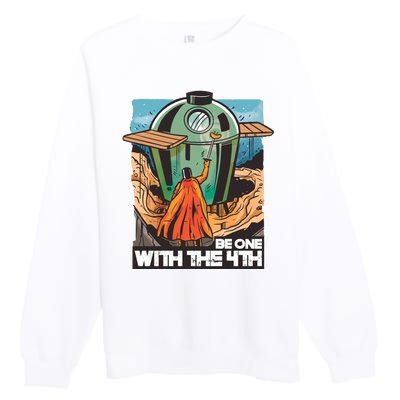 Be One With The 4th BBQ Parody Premium Crewneck Sweatshirt