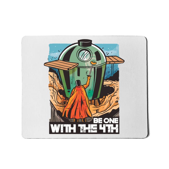 Be One With The 4th BBQ Parody Mousepad