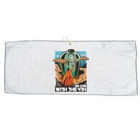 Be One With The 4th BBQ Parody Large Microfiber Waffle Golf Towel