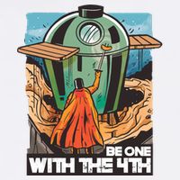 Be One With The 4th BBQ Parody Premium T-Shirt