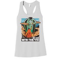 Be One With The 4th BBQ Parody Women's Racerback Tank