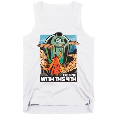 Be One With The 4th BBQ Parody Tank Top