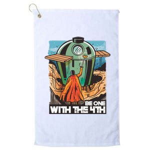 Be One With The 4th BBQ Parody Platinum Collection Golf Towel