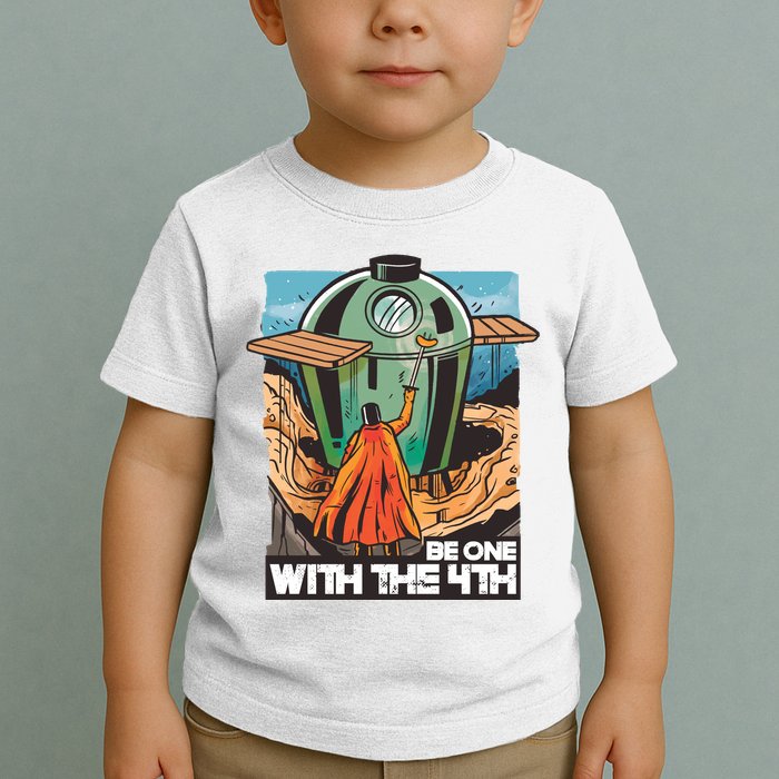 Be One With The 4th BBQ Parody Toddler T-Shirt