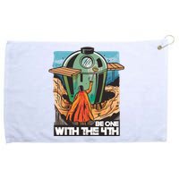 Be One With The 4th BBQ Parody Grommeted Golf Towel