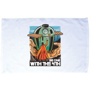 Be One With The 4th BBQ Parody Microfiber Hand Towel