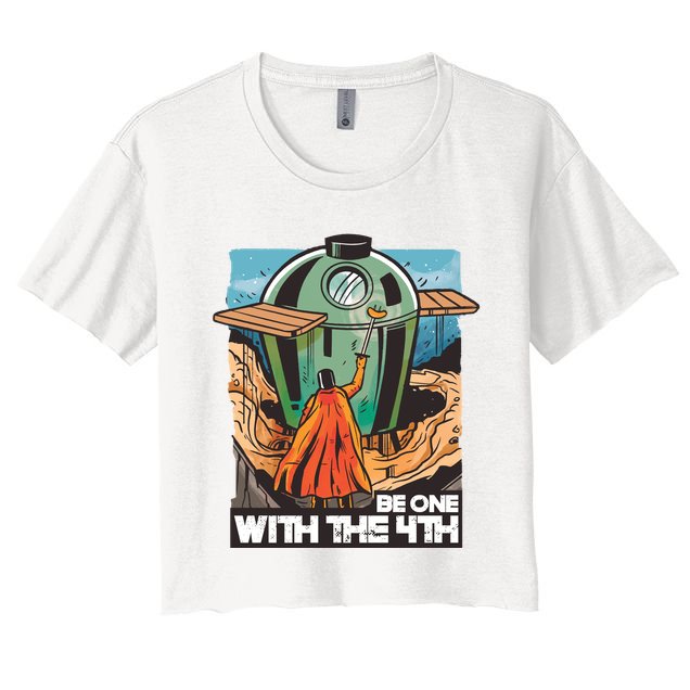 Be One With The 4th BBQ Parody Crop Top