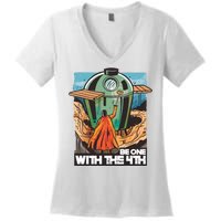 Be One With The 4th BBQ Parody Women's V-Neck T-Shirt