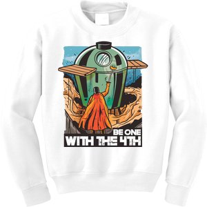 Be One With The 4th BBQ Parody Kids Sweatshirt