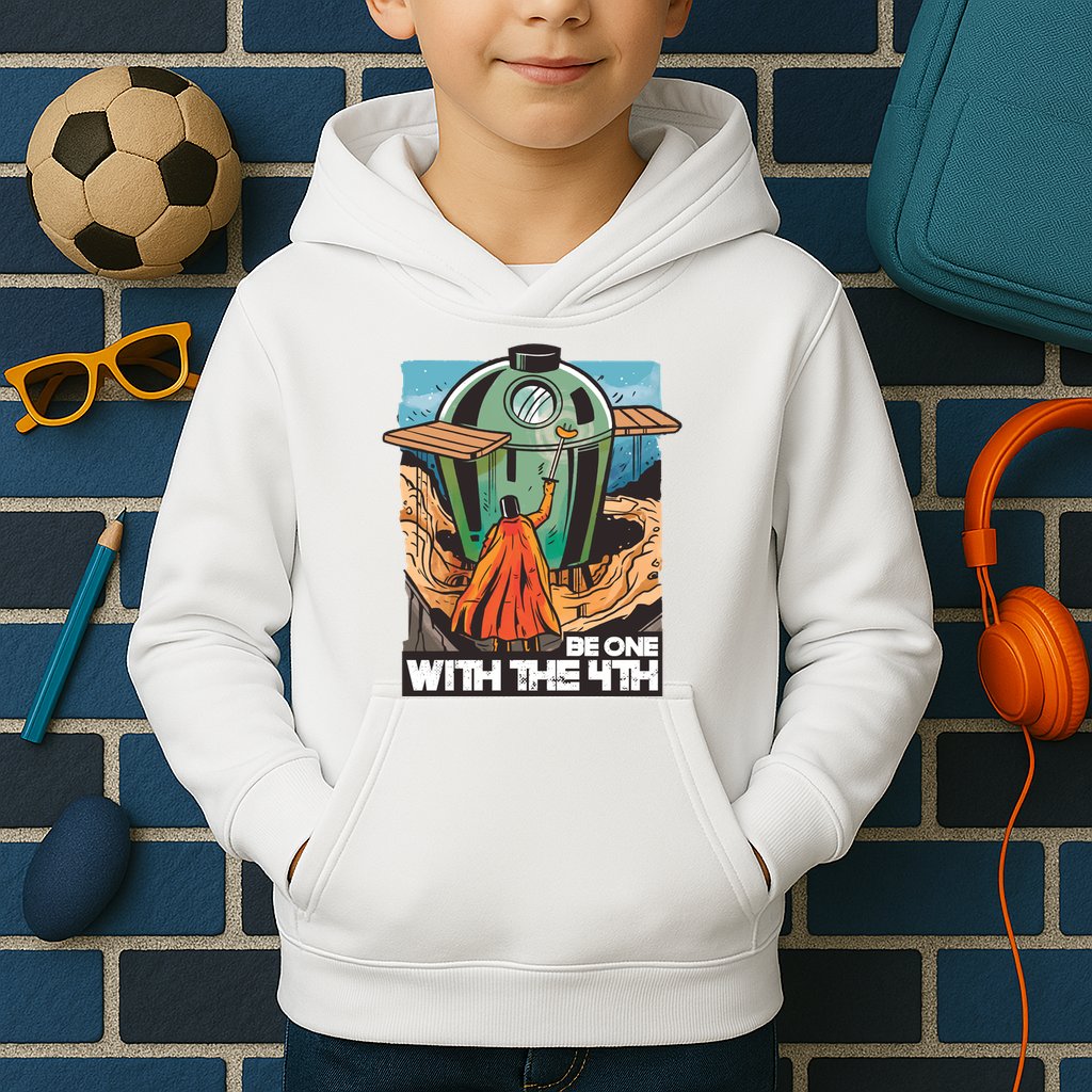 Be One With The 4th BBQ Parody Kids Hoodie