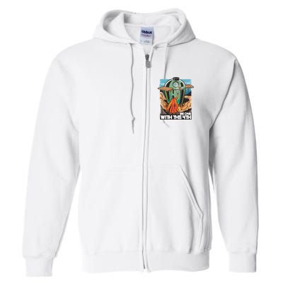 Be One With The 4th BBQ Parody Full Zip Hoodie