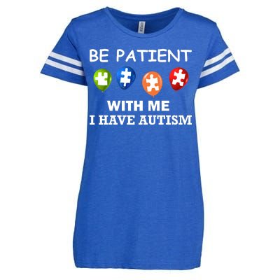 Be Patient With Me I Have Autism Enza Ladies Jersey Football T-Shirt