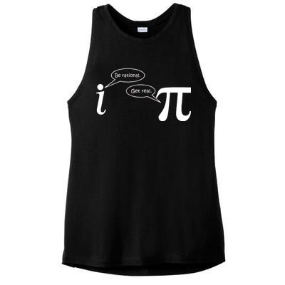 Be Rational Get Real Pi Math Ladies PosiCharge Tri-Blend Wicking Tank