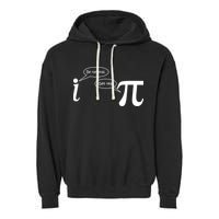 Be Rational Get Real Pi Math Garment-Dyed Fleece Hoodie