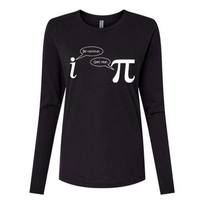 Be Rational Get Real Pi Math Womens Cotton Relaxed Long Sleeve T-Shirt