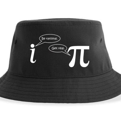 Be Rational Get Real Pi Math Sustainable Bucket Hat