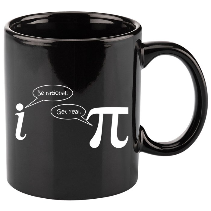 Be Rational Get Real Pi Math 11oz C Handle Ceramic Mug