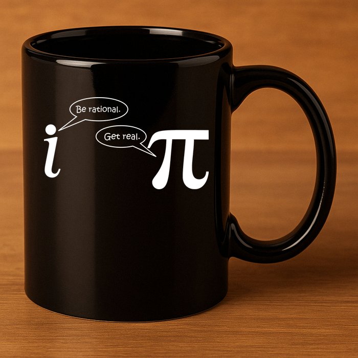 Be Rational Get Real Pi Math 11oz C Handle Ceramic Mug
