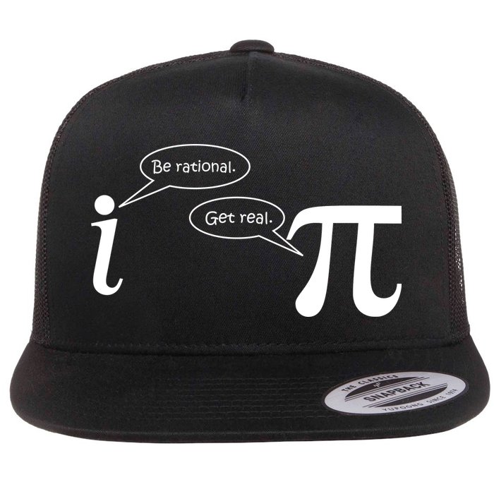 Be Rational Get Real Pi Math Flatbill Hat