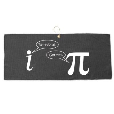 Be Rational Get Real Pi Math Large Microfiber Waffle Golf Towel