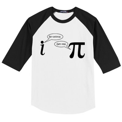 Be Rational Get Real Pi Math Baseball Sleeve Shirt