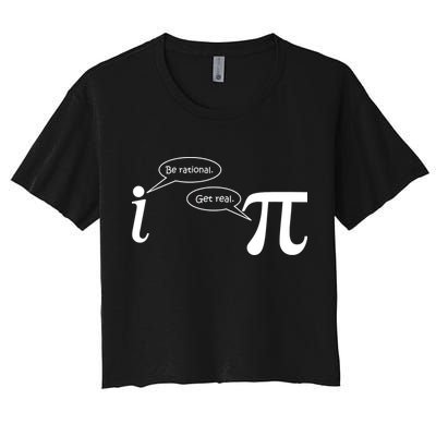 Be Rational Get Real Pi Math Crop Top