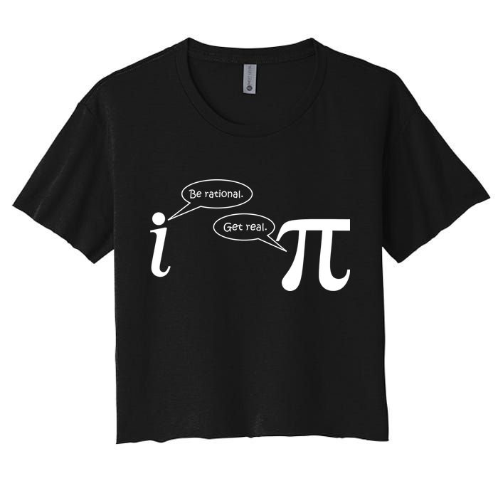 Be Rational Get Real Pi Math Crop Top