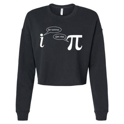 Be Rational Get Real Pi Math Cropped Pullover Crew