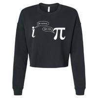 Be Rational Get Real Pi Math Cropped Pullover Crew