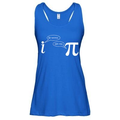 Be Rational Get Real Pi Math Ladies Essential Flowy Tank