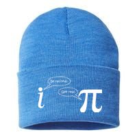 Be Rational Get Real Pi Math Sustainable Knit Beanie